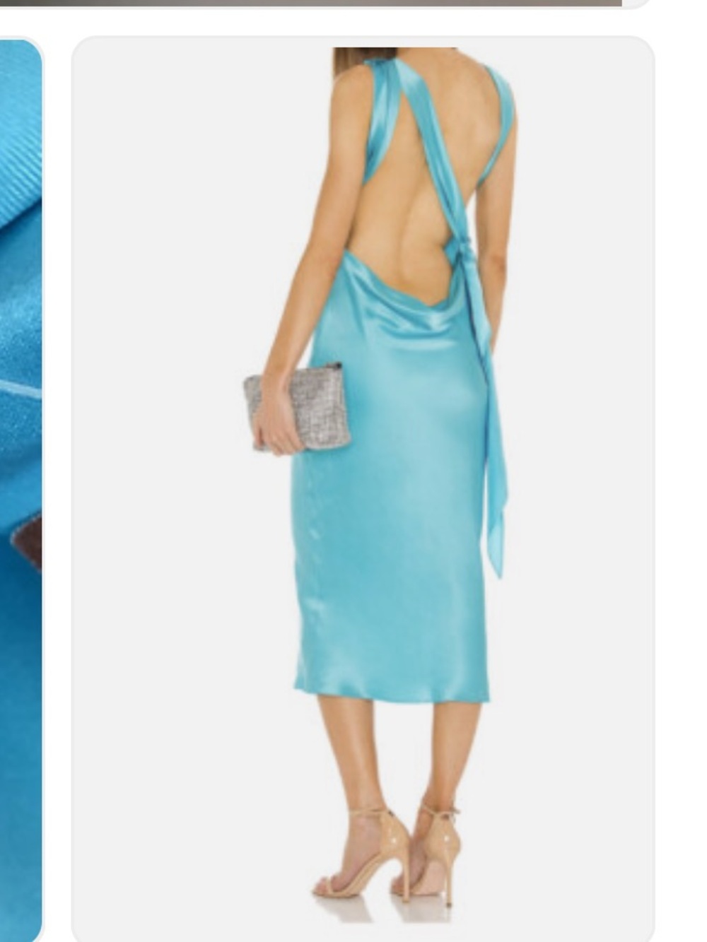 The Bar Max Dress in Turquoise Blue Silk size 6 BRAND NEW NEVER WORN